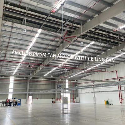 1500W 220v 産業用天井HVLS扇風機 大型スペース 6.1m 7.3m 12ft 10ft 直径
