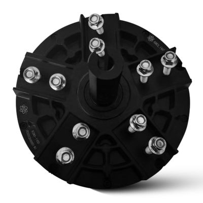 IE 1 効率 1100w 3 段階 PMSM モーター 産業用大型 BLDC HVLS 天井扇風機