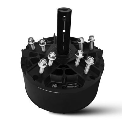 IE 1 効率 1100w 3 段階 PMSM モーター 産業用大型 BLDC HVLS 天井扇風機