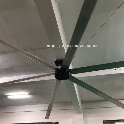 強力な1.5kw インダクションHVLS bldcファンモーター 10ft 12ft 16ft 18ft ビッグウィンドワークショップ