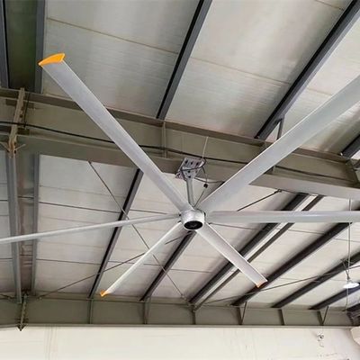 18ft 6.1m HVLS ファン ヴィラ 太陽エネルギー AC モーター 空気冷却 大型産業用天井