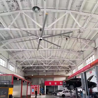 OBM サポートされた農場 PMSM モーター 1.5kw 3.3m 10ft 8ft 12ft 大型産業用天井 HVLS扇風機