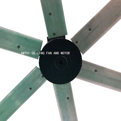 産業用天井扇風機 室外 1500W 扇風機 モーター アノード化 アルミ合金刃